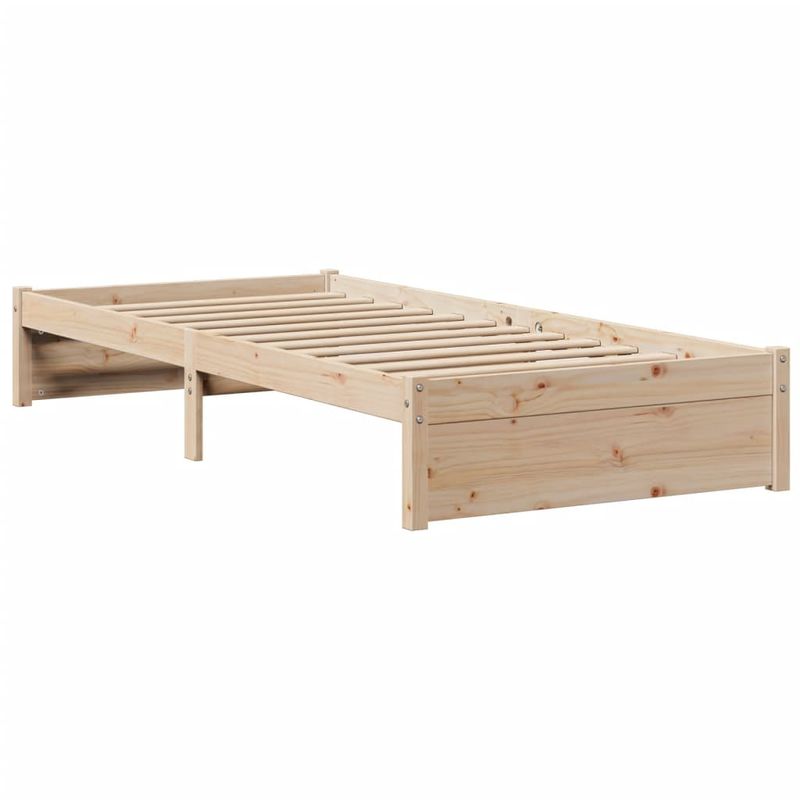 Casa si Gradina - Mobilier - Paturi si accesorii - Paturi - Cadru de pat cu tablie, 90x190 cm, lemn masiv pin - Infinity.ro