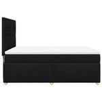 Casa si Gradina - Mobilier - Paturi si accesorii - Paturi - Pat box spring cu saltea, negru, 140x200 cm, textil - Infinity.ro