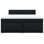 Casa si Gradina - Mobilier - Paturi si accesorii - Paturi - Pat box spring cu saltea, negru, 180x200 cm, catifea - Infinity.ro