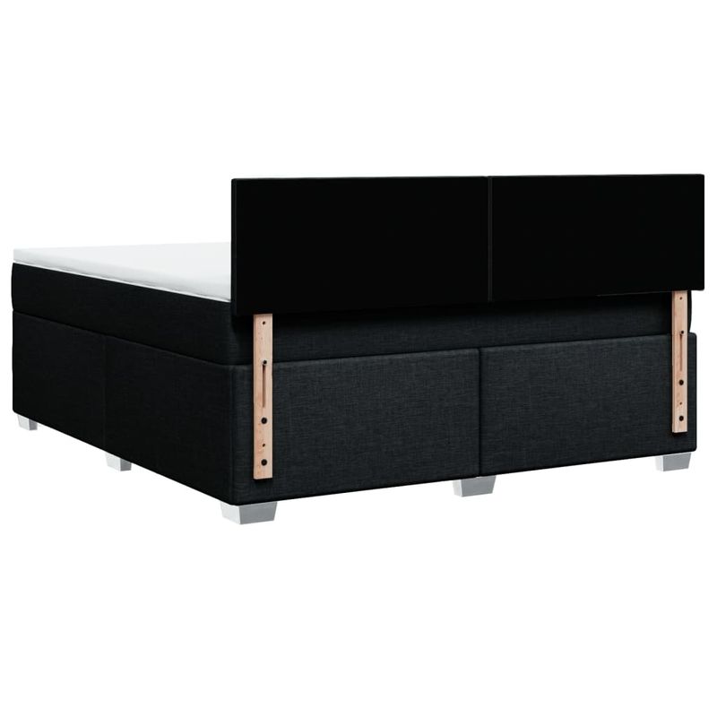 Casa si Gradina - Mobilier - Paturi si accesorii - Paturi - Pat box spring cu saltea, negru, 180x200 cm, catifea - Infinity.ro