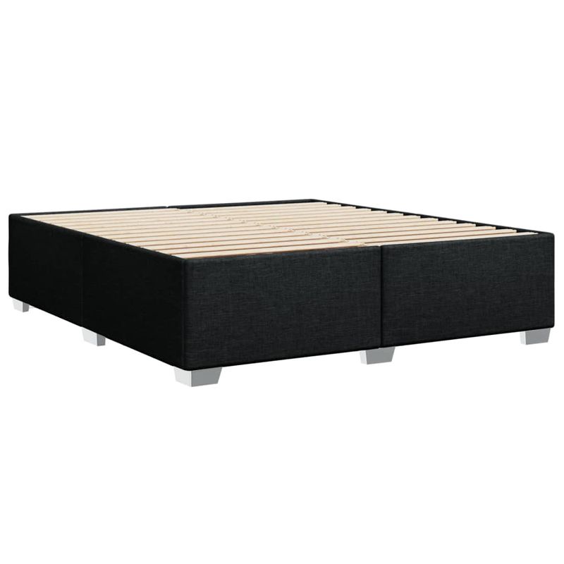 Casa si Gradina - Mobilier - Paturi si accesorii - Paturi - Pat box spring cu saltea, negru, 180x200 cm, catifea - Infinity.ro