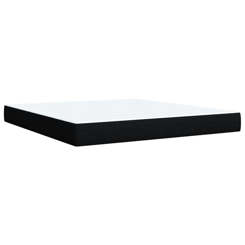 Casa si Gradina - Mobilier - Paturi si accesorii - Paturi - Pat box spring cu saltea, negru, 180x200 cm, catifea - Infinity.ro