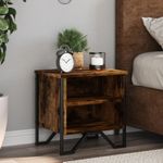 Casa si Gradina - Mobilier - Comode si corpuri - Noptiere - Noptiere, 2 buc., stejar fumuriu, 40x30x40 cm, lemn prelucrat - Infinity.ro