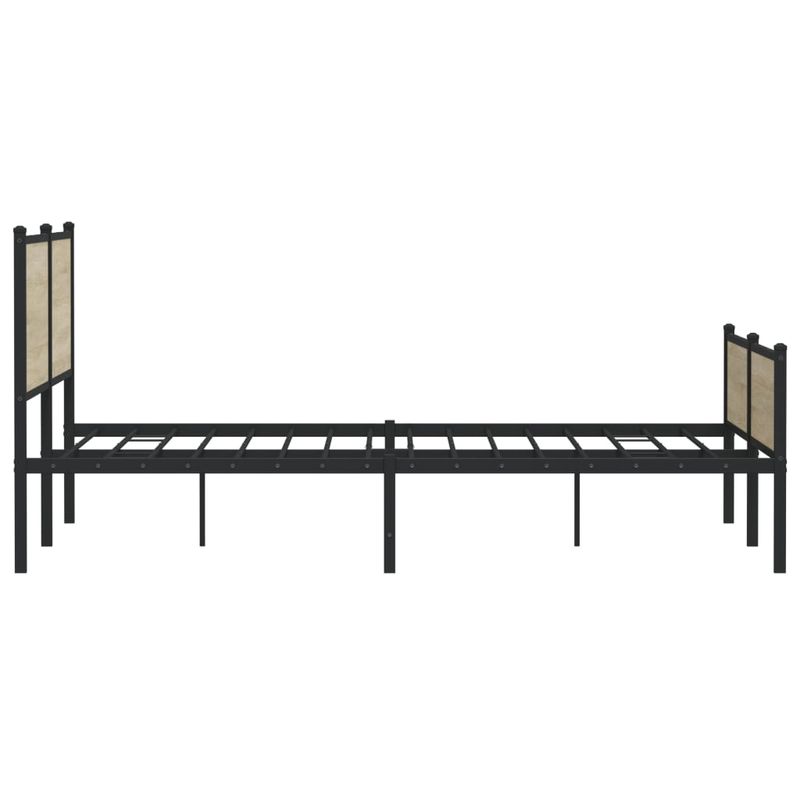 Casa si Gradina - Mobilier - Paturi si accesorii - Paturi - Cadru de pat metalic fara saltea, stejar sonoma, 180x200 cm - Infinity.ro
