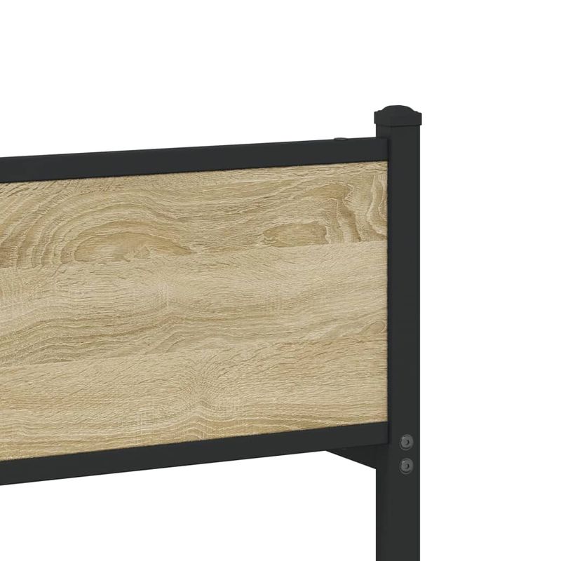 Casa si Gradina - Mobilier - Paturi si accesorii - Paturi - Cadru de pat metalic fara saltea, stejar sonoma, 180x200 cm - Infinity.ro