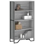 Casa si Gradina - Mobilier - Biblioteci si rafturi - Biblioteci - Biblioteca, gri sonoma, 80x31x137,5 cm, lemn prelucrat - Infinity.ro