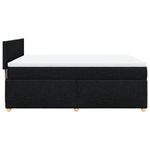 Casa si Gradina - Mobilier - Paturi si accesorii - Paturi - Pat box spring cu saltea, negru, 140x200 cm, textil - Infinity.ro