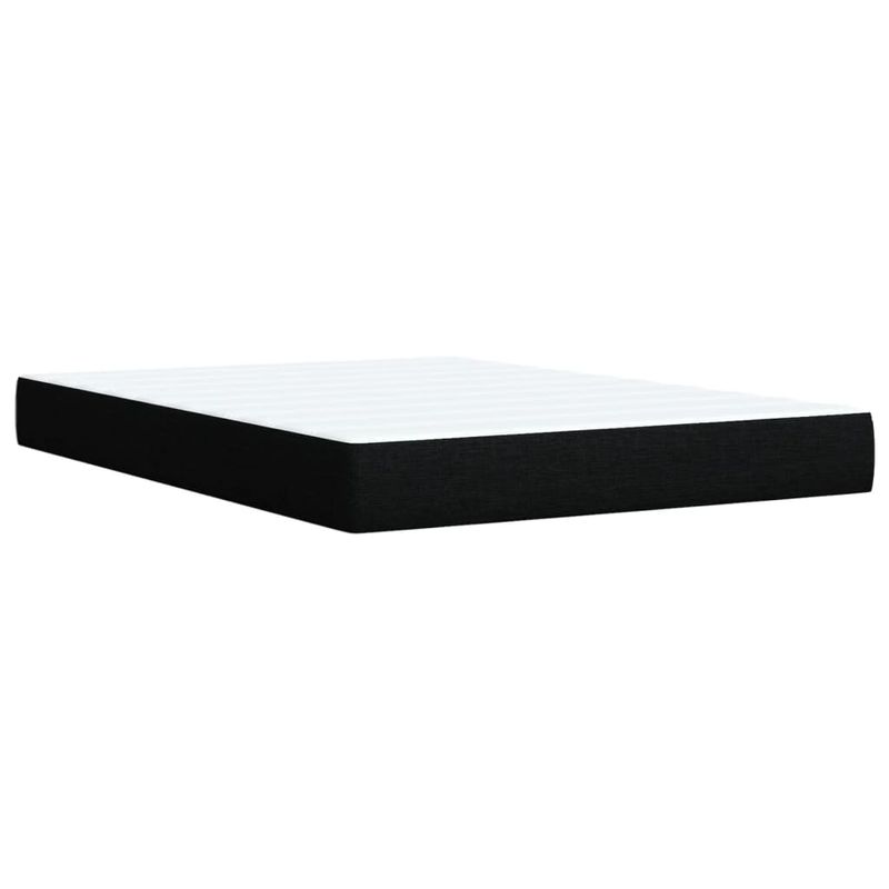 Casa si Gradina - Mobilier - Paturi si accesorii - Paturi - Pat box spring cu saltea, negru, 140x200 cm, textil - Infinity.ro
