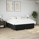 Casa si Gradina - Mobilier - Paturi si accesorii - Paturi - Cadru de pat fara saltea, negru, 180x200 cm, textil - Infinity.ro