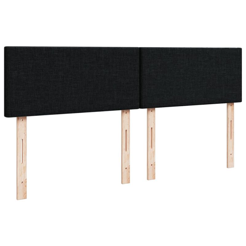 Casa si Gradina - Mobilier - Paturi si accesorii - Paturi - Pat box spring cu saltea, negru, 140x200 cm, textil - Infinity.ro