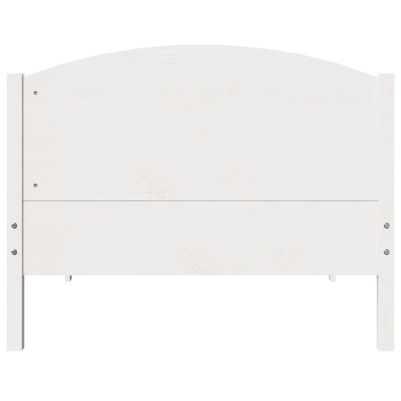 Casa si Gradina - Mobilier - Paturi si accesorii - Paturi - Cadru de pat fara saltea, alb, 90x200 cm, lemn masiv pin - Infinity.ro