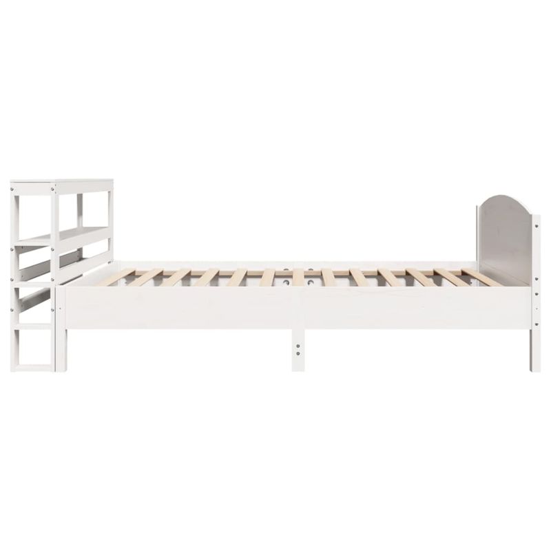 Casa si Gradina - Mobilier - Paturi si accesorii - Paturi - Cadru de pat fara saltea, alb, 90x200 cm, lemn masiv pin - Infinity.ro