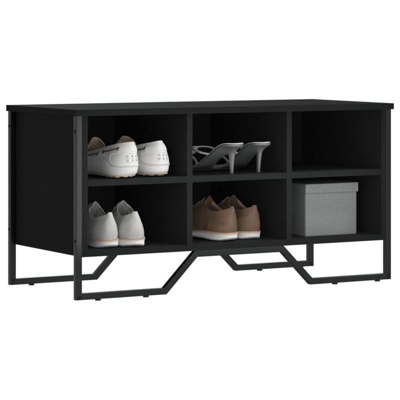 Casa si Gradina - Mobilier - Organizare si depozitare - Organizator incaltaminte - Pantofar, negru, 90x38x45,5 cm, lemn prelucrat - Infinity.ro