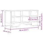 Casa si Gradina - Mobilier - Organizare si depozitare - Organizator incaltaminte - Pantofar, negru, 90x38x45,5 cm, lemn prelucrat - Infinity.ro