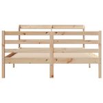 Casa si Gradina - Mobilier - Paturi si accesorii - Paturi - Cadru de pat cu tablie, 120x190 cm, lemn masiv pin - Infinity.ro
