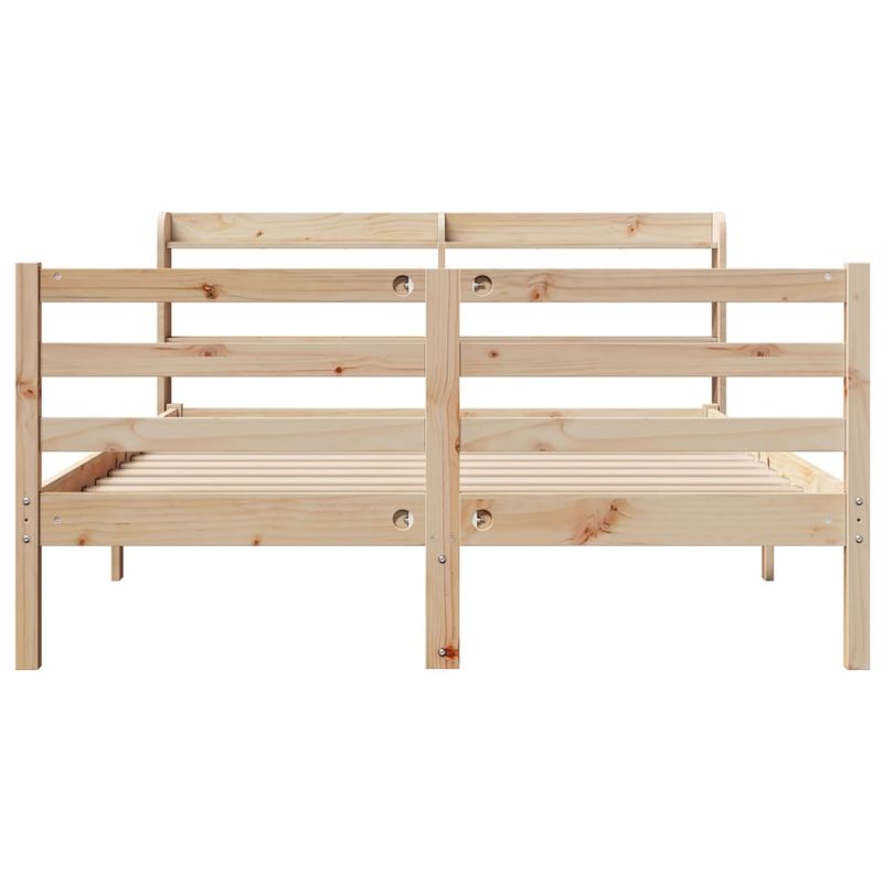 Casa si Gradina - Mobilier - Paturi si accesorii - Paturi - Cadru de pat cu tablie, 120x190 cm, lemn masiv pin - Infinity.ro