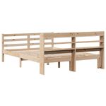 Casa si Gradina - Mobilier - Paturi si accesorii - Paturi - Cadru de pat cu tablie, 120x190 cm, lemn masiv pin - Infinity.ro