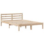 Casa si Gradina - Mobilier - Paturi si accesorii - Paturi - Cadru de pat cu tablie, 120x190 cm, lemn masiv pin - Infinity.ro