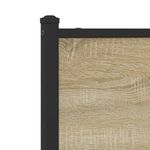 Casa si Gradina - Mobilier - Paturi si accesorii - Paturi - Cadru de pat metalic fara saltea, stejar sonoma, 75x190 cm - Infinity.ro
