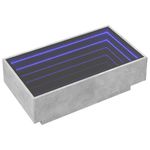 Casa si Gradina - Mobilier - Mese si birouri - Masute de cafea - Masuta de cafea cu LED, gri beton, 90x50x30 cm, lemn prelucrat - Infinity.ro