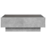 Casa si Gradina - Mobilier - Mese si birouri - Masute de cafea - Masuta de cafea cu LED, gri beton, 90x50x30 cm, lemn prelucrat - Infinity.ro
