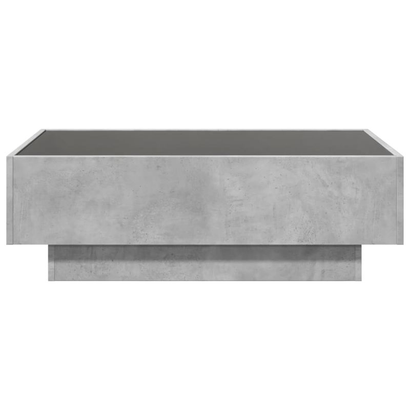 Casa si Gradina - Mobilier - Mese si birouri - Masute de cafea - Masuta de cafea cu LED, gri beton, 90x50x30 cm, lemn prelucrat - Infinity.ro