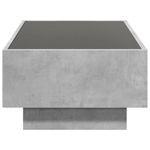 Casa si Gradina - Mobilier - Mese si birouri - Masute de cafea - Masuta de cafea cu LED, gri beton, 90x50x30 cm, lemn prelucrat - Infinity.ro