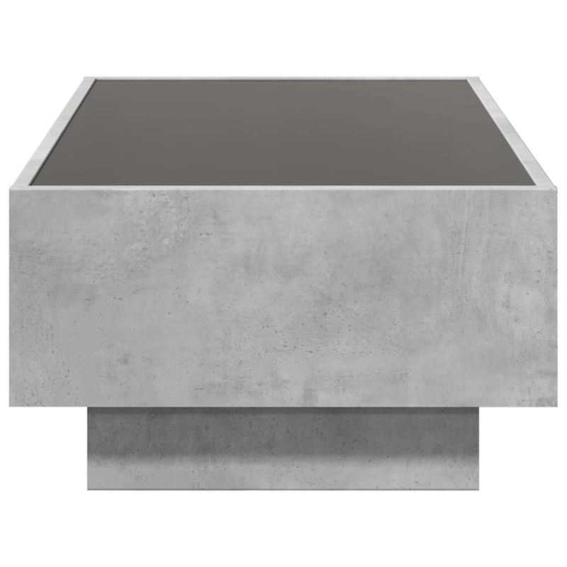 Casa si Gradina - Mobilier - Mese si birouri - Masute de cafea - Masuta de cafea cu LED, gri beton, 90x50x30 cm, lemn prelucrat - Infinity.ro