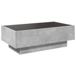 Casa si Gradina - Mobilier - Mese si birouri - Masute de cafea - Masuta de cafea cu LED, gri beton, 90x50x30 cm, lemn prelucrat - Infinity.ro