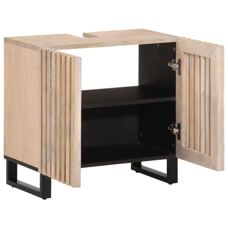 Casa si Gradina - Mobilier - Mobilier baie - Comode baie - Dulap pentru chiuveta de baie, 62x34x58 cm, lemn masiv de mango - Infinity.ro