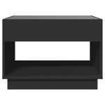Casa si Gradina - Mobilier - Mese si birouri - Masute de cafea - Masuta de cafea cu LED infinity, negru, 70x50x50 cm - Infinity.ro