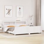 Casa si Gradina - Mobilier - Paturi si accesorii - Paturi - Cadru de pat fara saltea, alb, 180x200 cm, lemn masiv pin - Infinity.ro