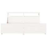 Casa si Gradina - Mobilier - Paturi si accesorii - Paturi - Cadru de pat fara saltea, alb, 180x200 cm, lemn masiv pin - Infinity.ro