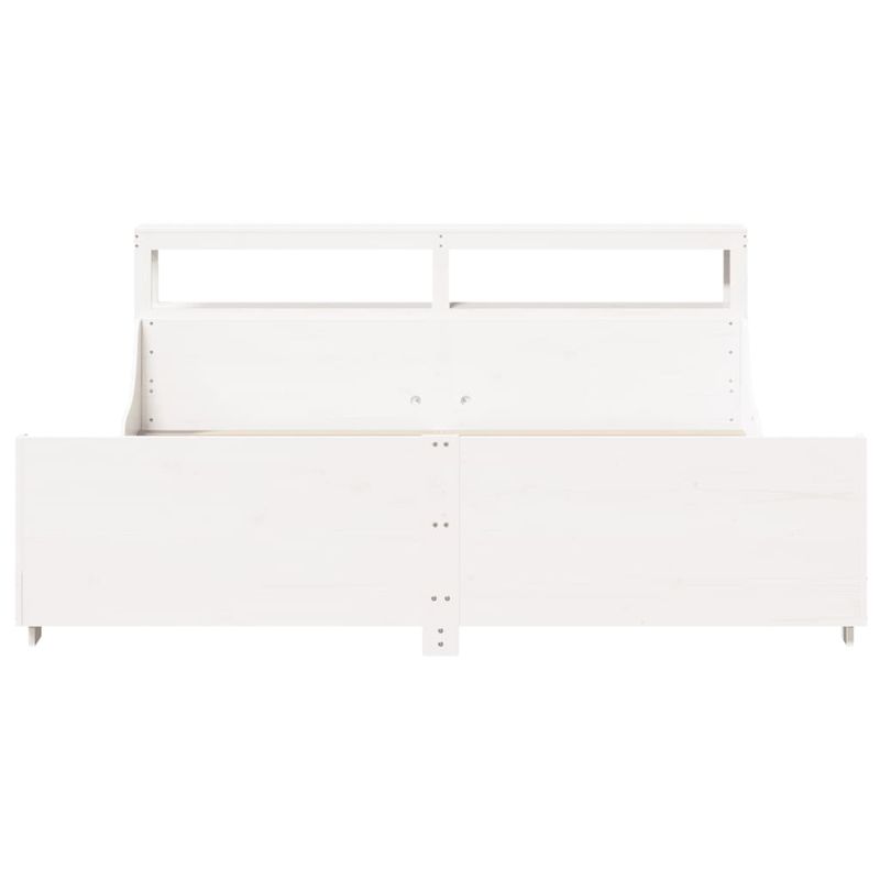 Casa si Gradina - Mobilier - Paturi si accesorii - Paturi - Cadru de pat fara saltea, alb, 180x200 cm, lemn masiv pin - Infinity.ro