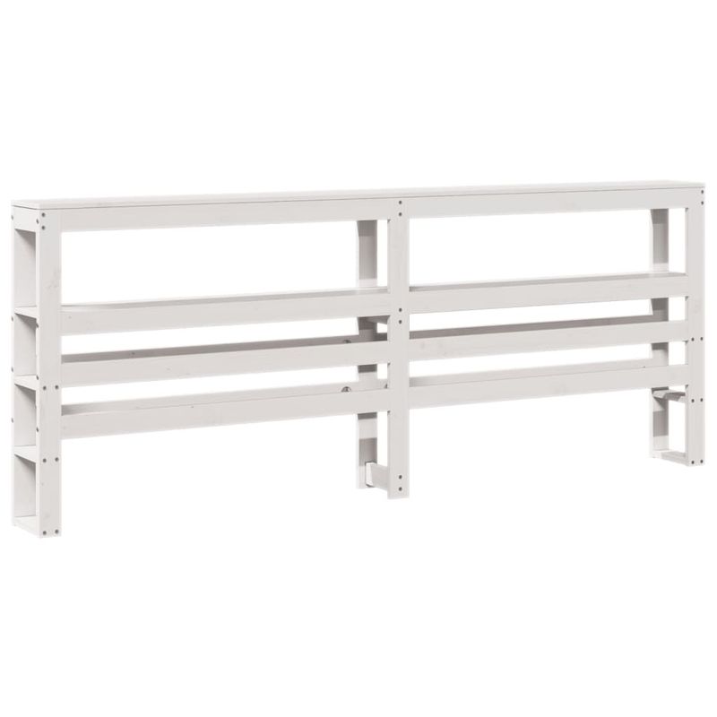Casa si Gradina - Mobilier - Paturi si accesorii - Paturi - Cadru de pat fara saltea, alb, 180x200 cm, lemn masiv pin - Infinity.ro