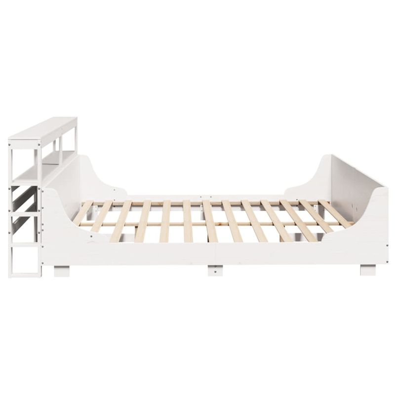 Casa si Gradina - Mobilier - Paturi si accesorii - Paturi - Cadru de pat fara saltea, alb, 180x200 cm, lemn masiv pin - Infinity.ro