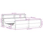 Casa si Gradina - Mobilier - Paturi si accesorii - Paturi - Cadru de pat fara saltea, alb, 180x200 cm, lemn masiv pin - Infinity.ro