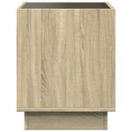 Casa si Gradina - Mobilier - Mese si birouri - Masute de cafea - Masuta de cafea cu LED infinity, stejar sonoma, 40x40x50 cm - Infinity.ro