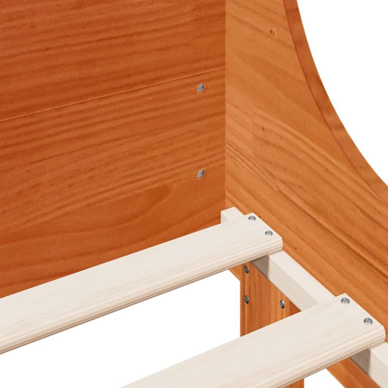 Casa si Gradina - Mobilier - Paturi si accesorii - Paturi - Cadru de pat fara saltea, maro ceruit 180x200 cm lemn masiv pin - Infinity.ro