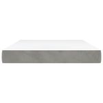 Casa si Gradina - Mobilier - Saltele si somiere - Saltele - Saltea de pat cu arcuri, gri deschis, 140x210x20 cm, catifea - Infinity.ro