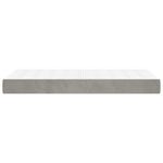 Casa si Gradina - Mobilier - Saltele si somiere - Saltele - Saltea de pat cu arcuri, gri deschis, 140x210x20 cm, catifea - Infinity.ro