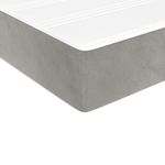 Casa si Gradina - Mobilier - Saltele si somiere - Saltele - Saltea de pat cu arcuri, gri deschis, 140x210x20 cm, catifea - Infinity.ro