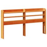 Casa si Gradina - Mobilier - Paturi si accesorii - Paturi - Cadru pat fara saltea, maro ceruit, 140x190 cm, lemn masiv pin - Infinity.ro