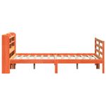 Casa si Gradina - Mobilier - Paturi si accesorii - Paturi - Cadru pat fara saltea, maro ceruit, 140x190 cm, lemn masiv pin - Infinity.ro