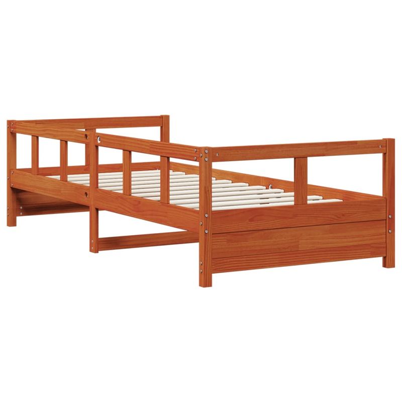 Casa si Gradina - Mobilier - Paturi si accesorii - Paturi - Pat de zi, maro ceruit, 80x200 cm, lemn masiv de pin - Infinity.ro