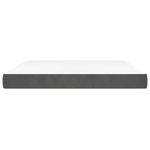 Casa si Gradina - Mobilier - Saltele si somiere - Saltele - Saltea de pat cu arcuri, gri inchis, 160x210x20 cm, catifea - Infinity.ro