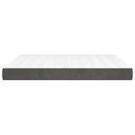 Casa si Gradina - Mobilier - Saltele si somiere - Saltele - Saltea de pat cu arcuri, gri inchis, 160x210x20 cm, catifea - Infinity.ro