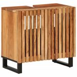Casa si Gradina - Mobilier - Mobilier baie - Comode baie - Dulap pentru chiuveta de baie, 62x34x58 cm, lemn masiv acacia, maro - Infinity.ro