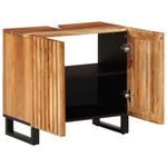 Casa si Gradina - Mobilier - Mobilier baie - Comode baie - Dulap pentru chiuveta de baie, 62x34x58 cm, lemn masiv acacia, maro - Infinity.ro