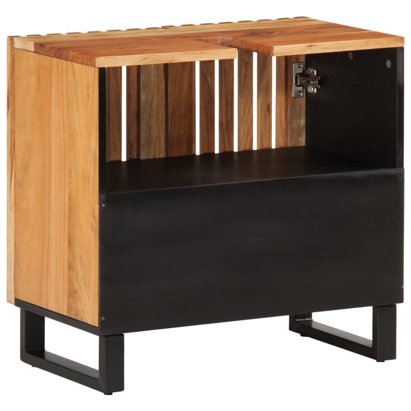 Casa si Gradina - Mobilier - Mobilier baie - Comode baie - Dulap pentru chiuveta de baie, 62x34x58 cm, lemn masiv acacia, maro - Infinity.ro